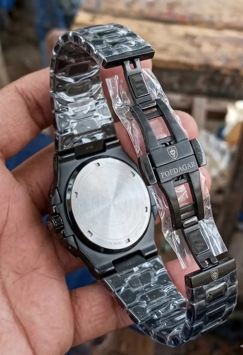 POEDAGAR Luxury Men's Quartz Wristwatch,