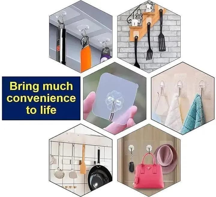 Wall Mount Clips 10Pcs ABS Plastic Cloud Shaped