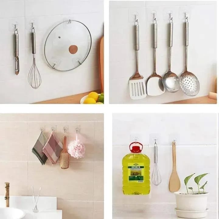 Wall Mount Clips 10Pcs ABS Plastic Cloud Shaped