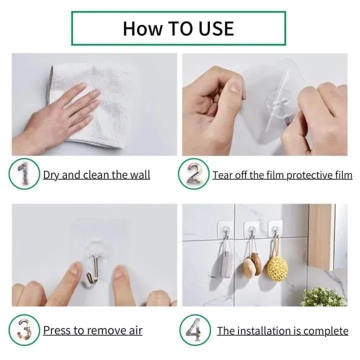 Wall Mount Clips 10Pcs ABS Plastic Cloud Shaped